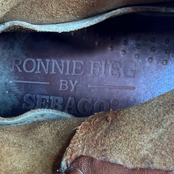 Ronnie Fieg By Sebago Brown Whip Stitch Lace Up Boots Size 8 Men's - Picture 10 of 11